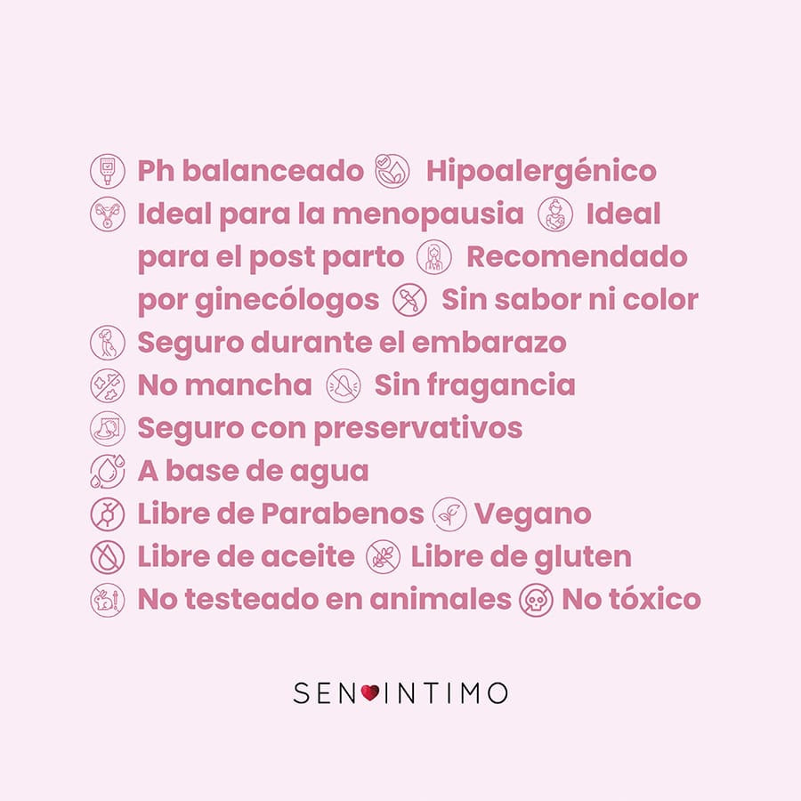 Lubricante Neutro con Ácido Hialuronico y Aloe de Vera x500ml Sen Íntimo