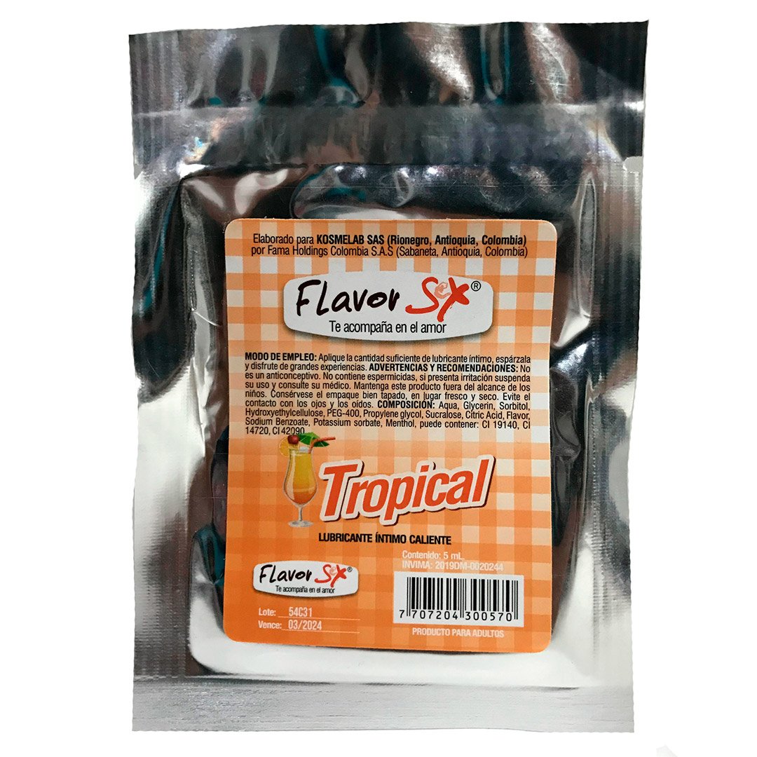 Flavor Sex Lubricant in Sachet 7ml