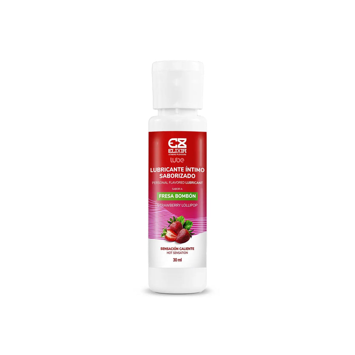 Lubricante Saborizado Fresa Bombón Elixir 30ml