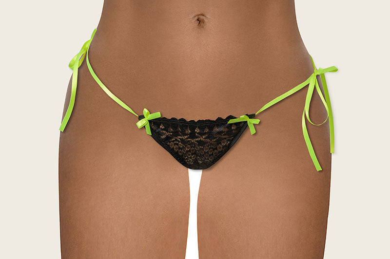 Neon strip pantyhose