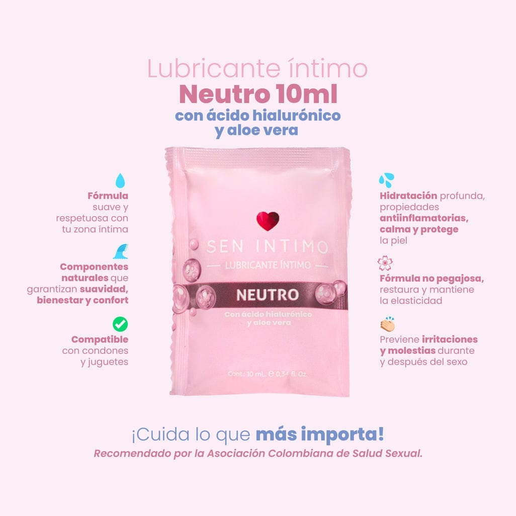 Lubricante Neutro con Acido Hialuronico y Aloe X10ml Sen Intimo