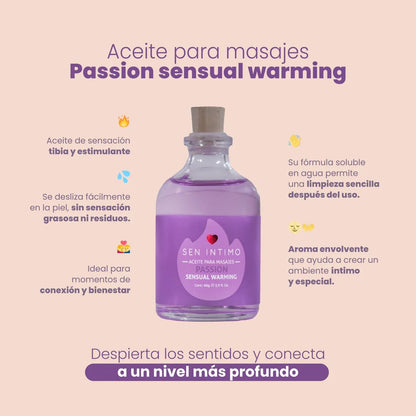 Aceite Passion Sensual Warming X60ml Sen Intimo