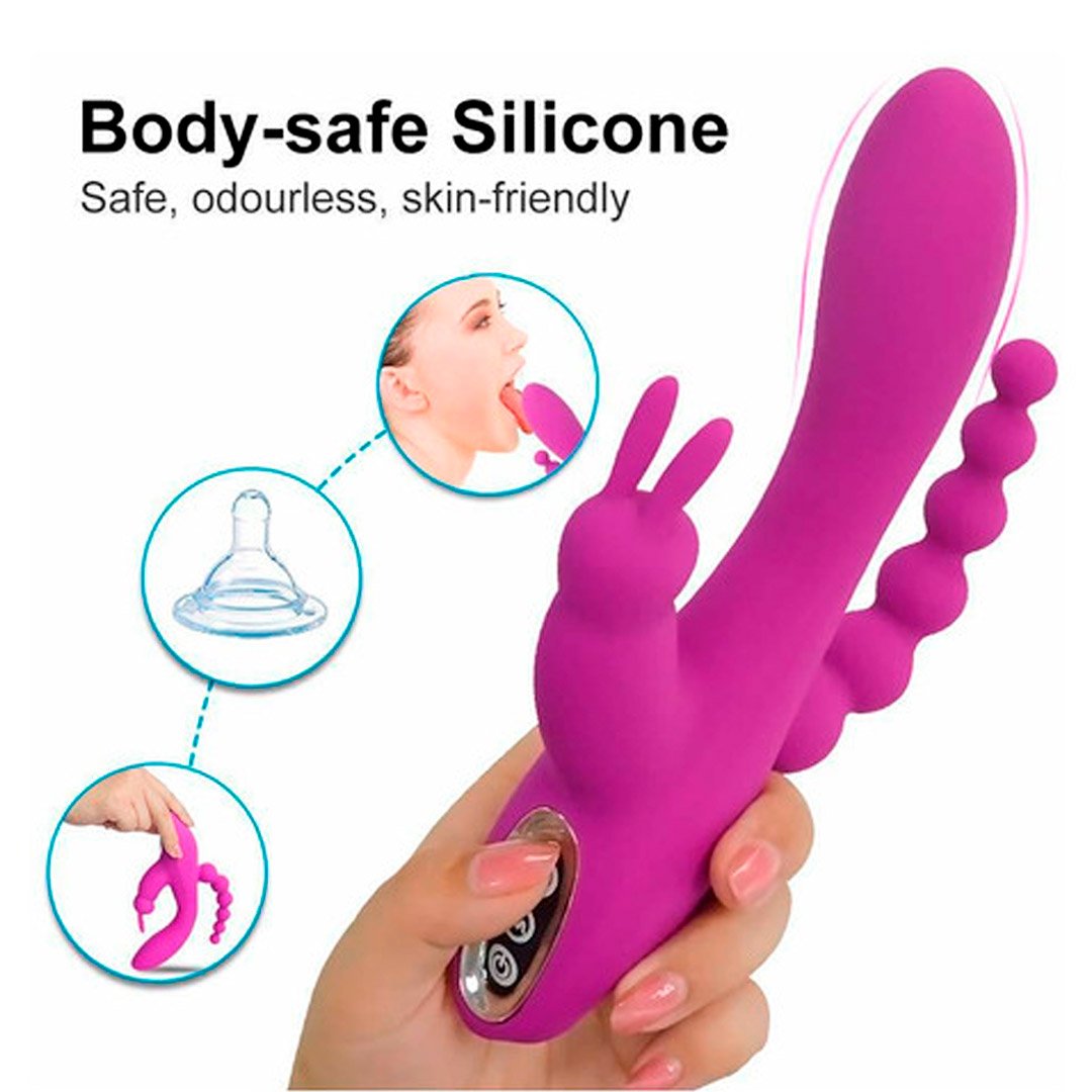 Triple Stimulation Vibrator