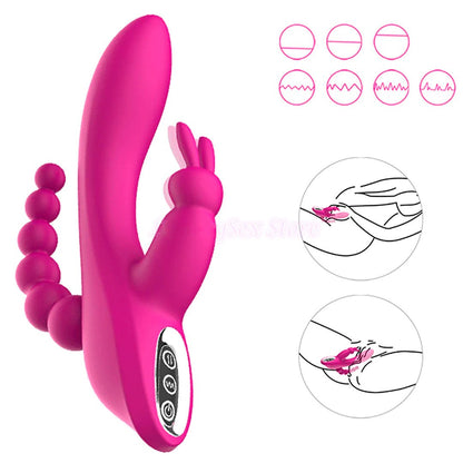 Triple Stimulation Vibrator