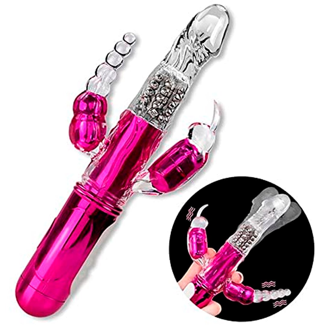 Vibrador Triple Estimulacion Con Bolas