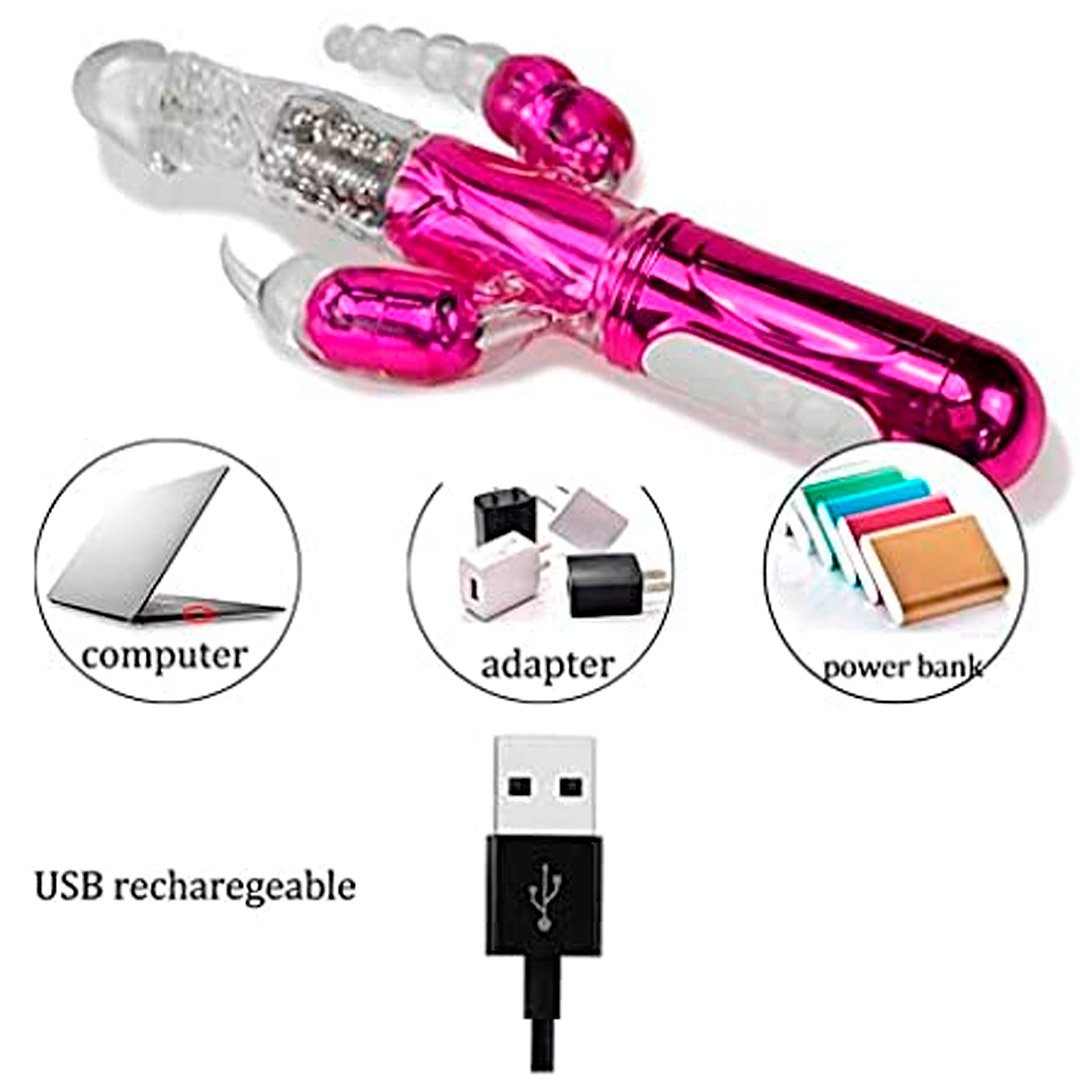 Vibrador Triple Estimulacion Con Bolas