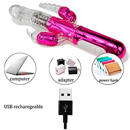 Vibrador Triple Estimulacion Con Bolas