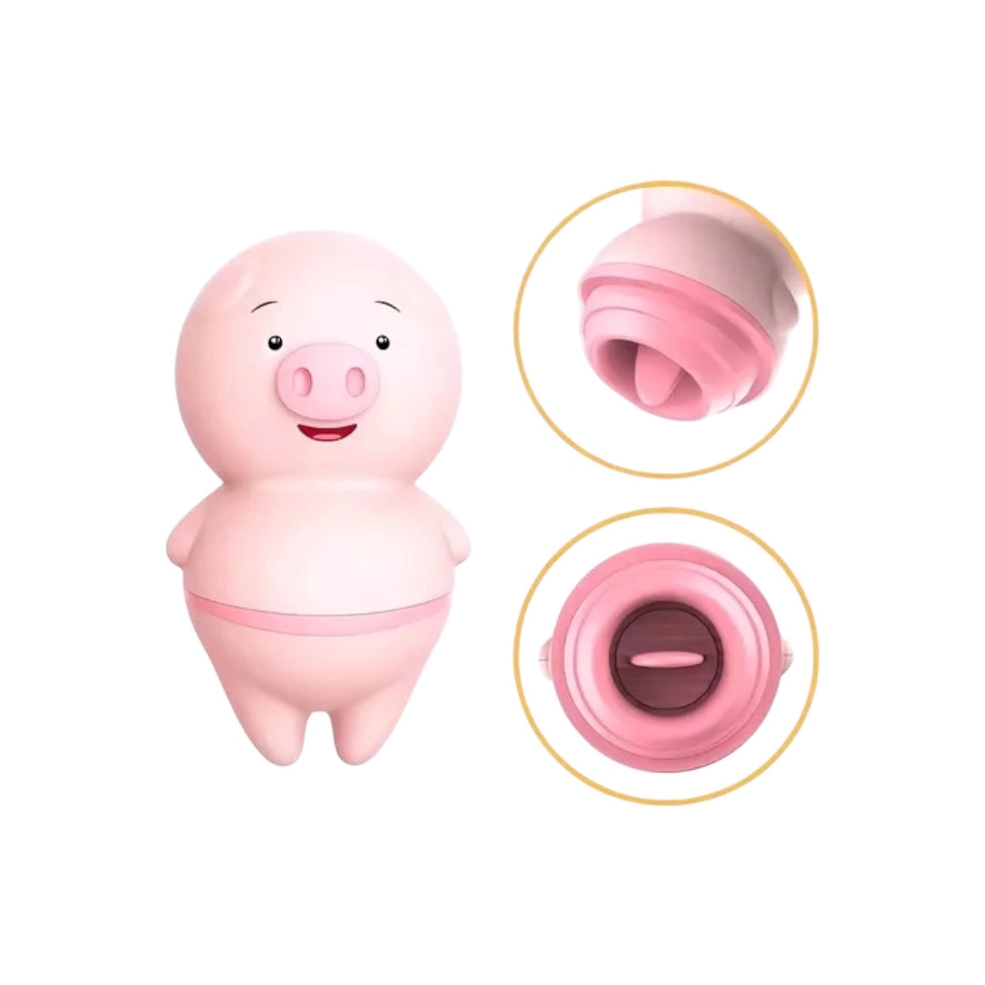 Vibrador Cerdito Lengua