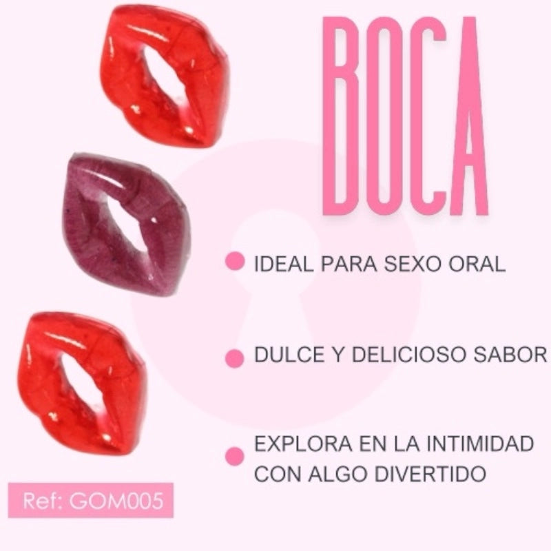 Anillos Gummies Labios Vi King
