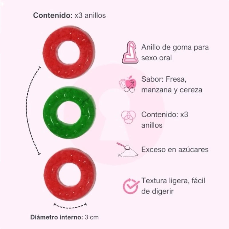 Anillos Gummies Donas Vi King