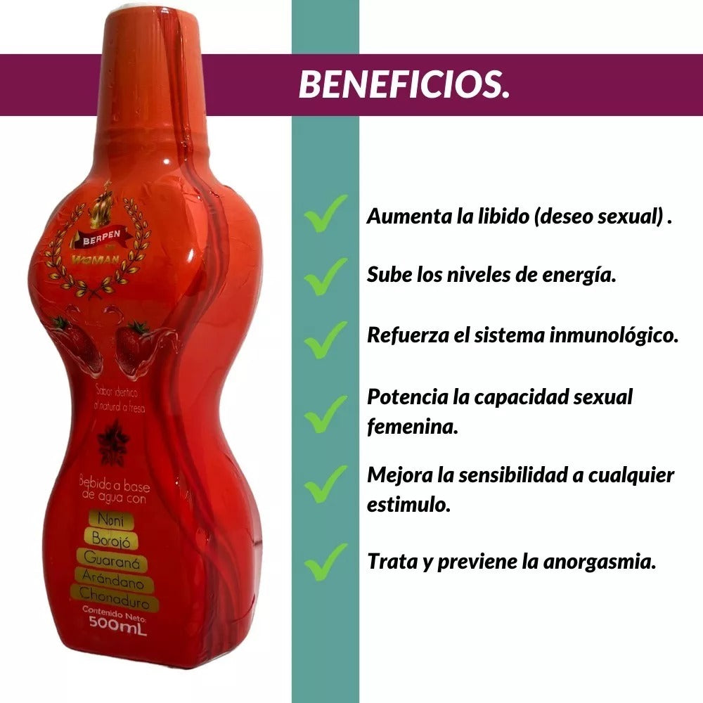 Potenciador Femenino Natural 500ml Berpen
