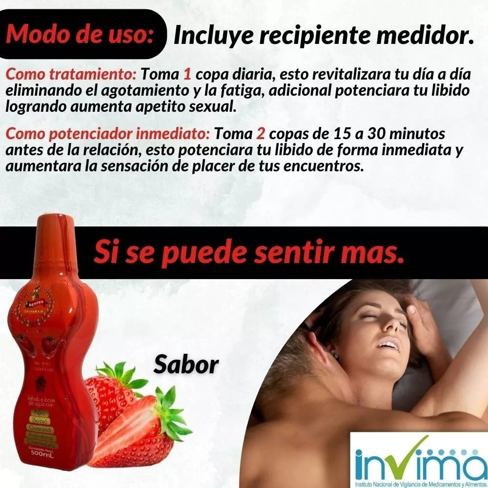 Potenciador Femenino Natural 500ml Berpen