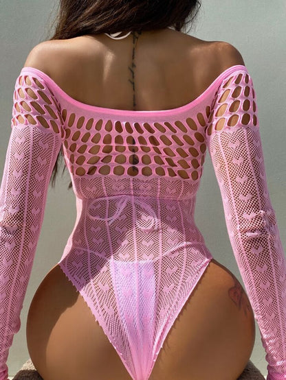 Long Sleeve Mesh Bodysuit
