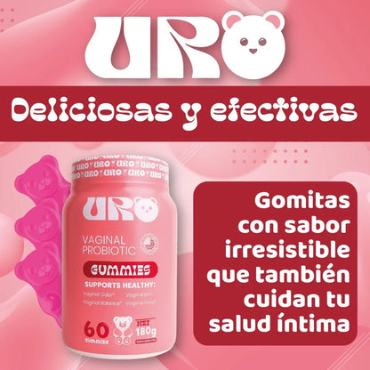 Uro Vaginal Probiotic Gummies X60