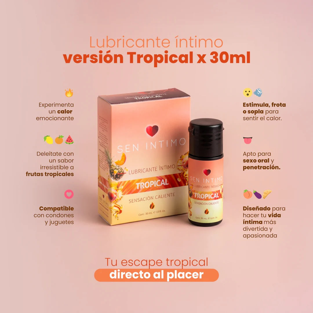 Lubricante Caliente Tropical x30ml Sen Íntimo