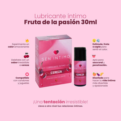 Lubricante Caliente Cereza x30ml Sen Íntimo