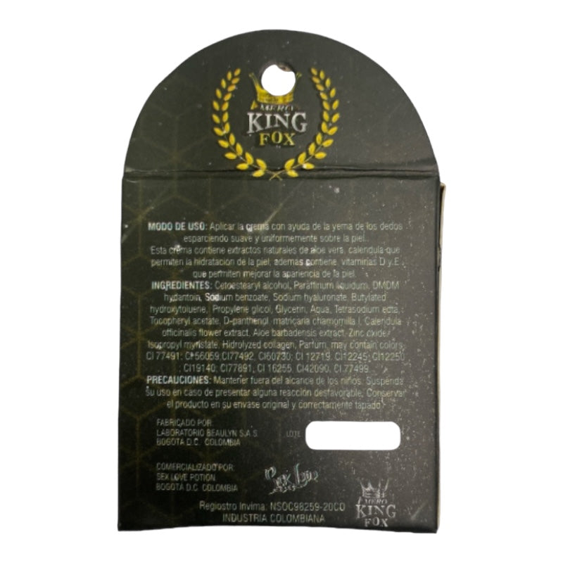 Mero King Fox Retardante Crema 15g Sex Love
