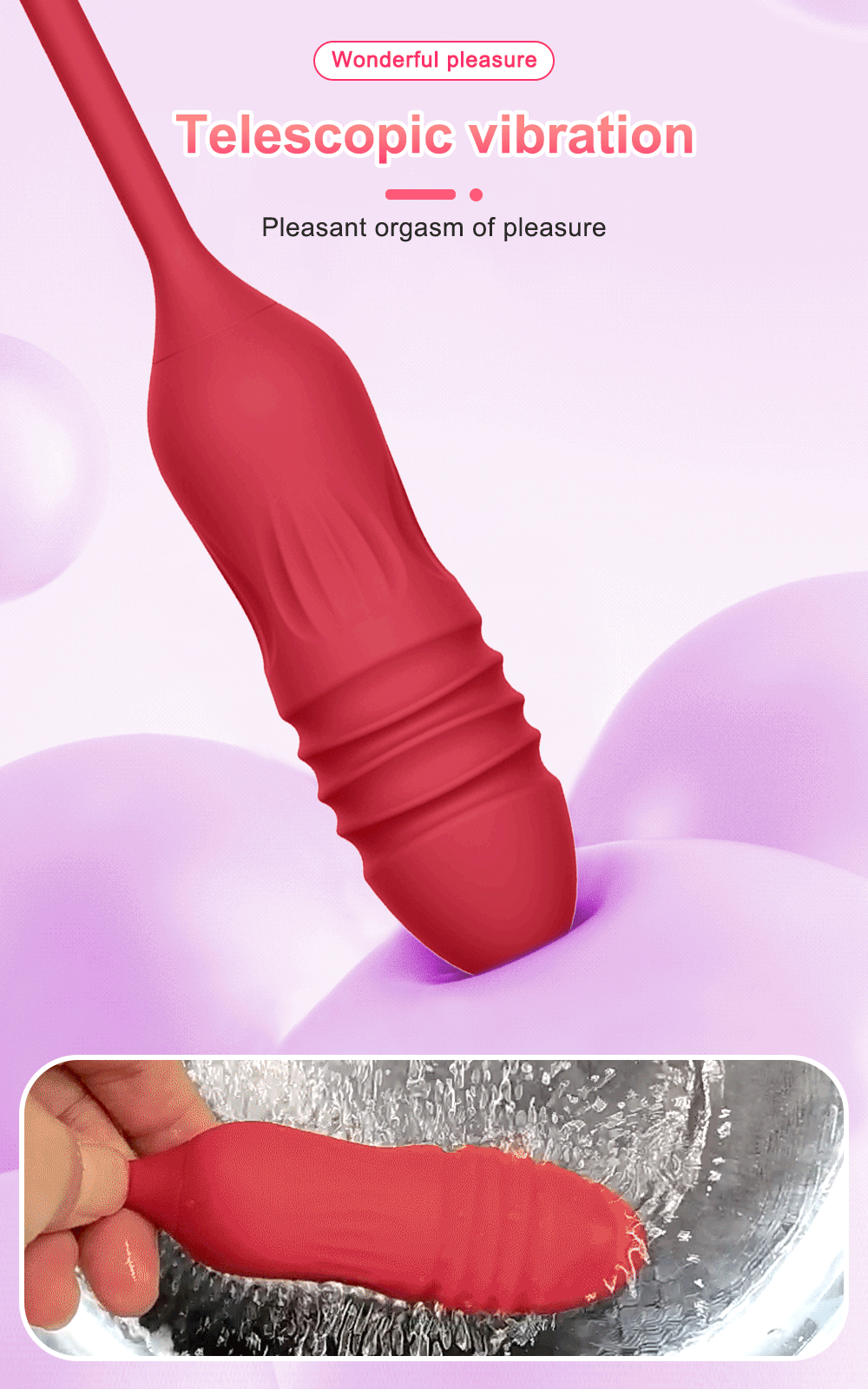 Rose or flower Tongue vibrator for women 