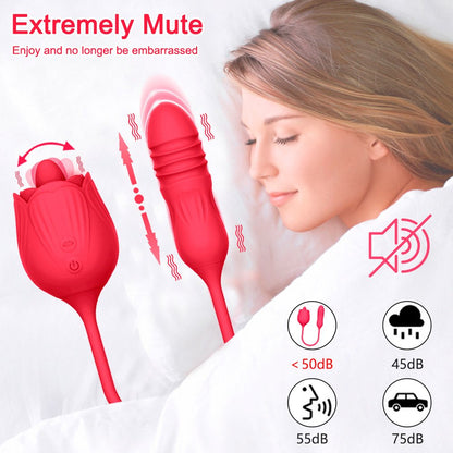 Rose or flower Tongue vibrator for women 